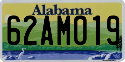 AL license plate 62AM019