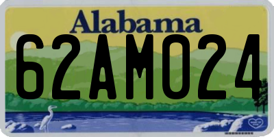 AL license plate 62AM024