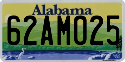 AL license plate 62AM025