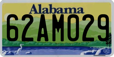 AL license plate 62AM029