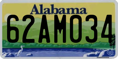 AL license plate 62AM034