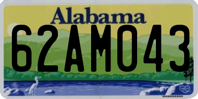 AL license plate 62AM043