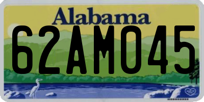 AL license plate 62AM045