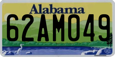 AL license plate 62AM049