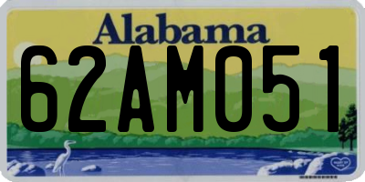 AL license plate 62AM051