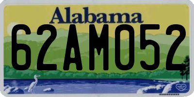 AL license plate 62AM052