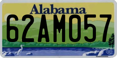 AL license plate 62AM057