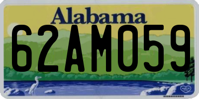 AL license plate 62AM059