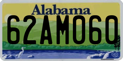AL license plate 62AM060