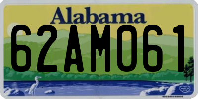 AL license plate 62AM061