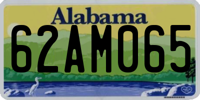 AL license plate 62AM065