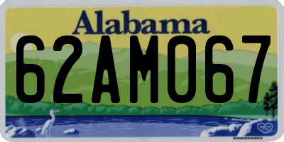 AL license plate 62AM067