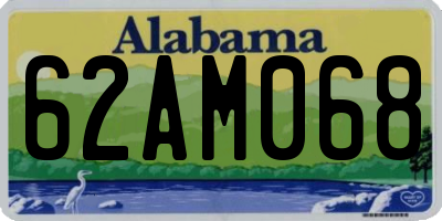 AL license plate 62AM068