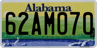 AL license plate 62AM070