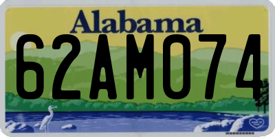 AL license plate 62AM074