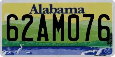 AL license plate 62AM076