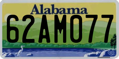 AL license plate 62AM077