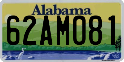 AL license plate 62AM081