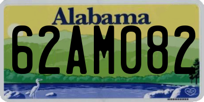 AL license plate 62AM082