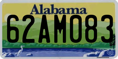 AL license plate 62AM083