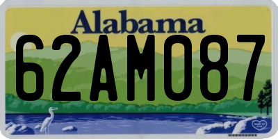 AL license plate 62AM087