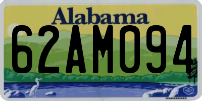 AL license plate 62AM094