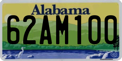 AL license plate 62AM100