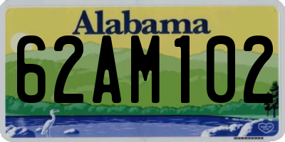 AL license plate 62AM102