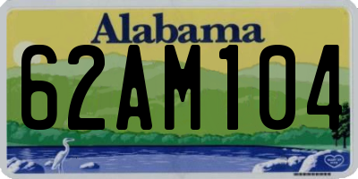 AL license plate 62AM104