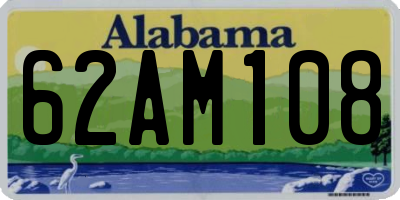 AL license plate 62AM108