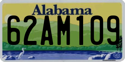 AL license plate 62AM109