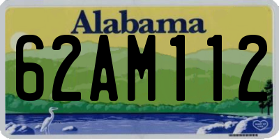 AL license plate 62AM112