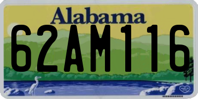 AL license plate 62AM116