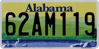 AL license plate 62AM119