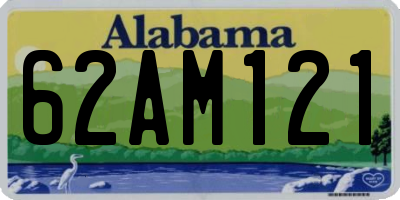 AL license plate 62AM121
