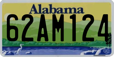 AL license plate 62AM124