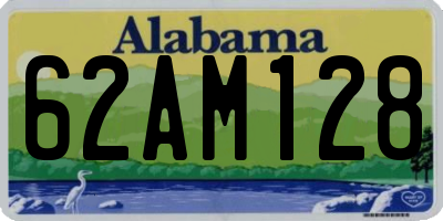 AL license plate 62AM128