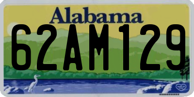 AL license plate 62AM129