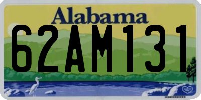 AL license plate 62AM131