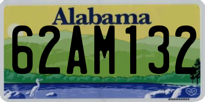 AL license plate 62AM132