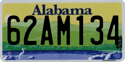 AL license plate 62AM134