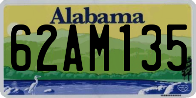 AL license plate 62AM135