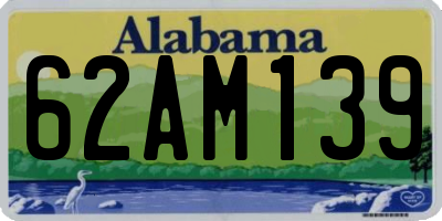 AL license plate 62AM139