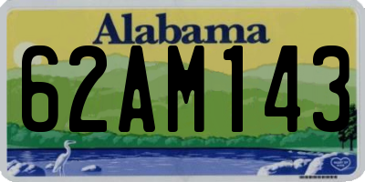 AL license plate 62AM143