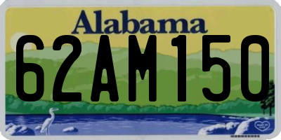 AL license plate 62AM150