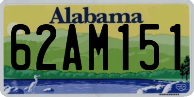 AL license plate 62AM151