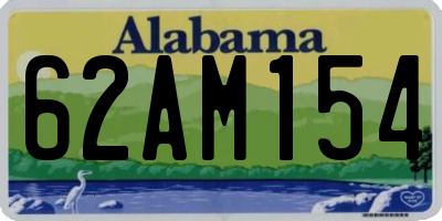 AL license plate 62AM154