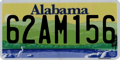 AL license plate 62AM156