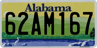 AL license plate 62AM167