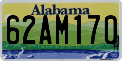 AL license plate 62AM170